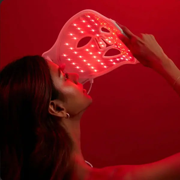 Masque LED professionnel Seoul Factory avec 600 diodes pour soin du visage par photomodulation rouge
